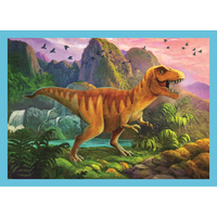 TREFL Puzzle Jedineční dinosauři 4v1 (12,15,20,24 dílků)