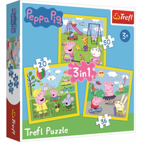 TREFL Puzzle Prasátko Peppa 3v1 (20,36,50 dílků)