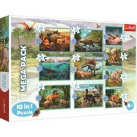 TREFL Puzzle Dinosauři MEGA PACK 10v1