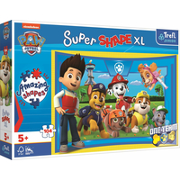 TREFL Puzzle Super Shape XL Tlapková patrola: Štěněcí kamarádi 104 dílků