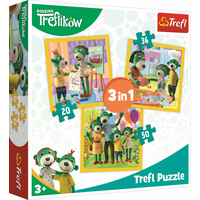 Puzzle Treflíci: Být spolu je fajn 3v1 (20,36,50 dílků)