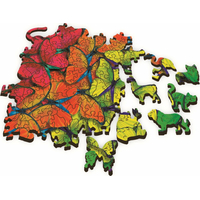 TREFL Wood Craft Origin puzzle Duhoví motýli 501 dílků