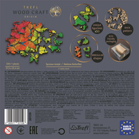 TREFL Wood Craft Origin puzzle Duhoví motýli 501 dílků