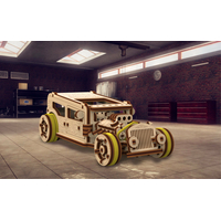 WOODEN CITY 3D puzzle Automobil Hot Rod 141 dílů