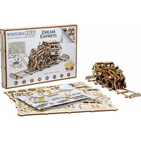 WOODEN CITY 3D puzzle Dream Express s kolejemi 220 dílů