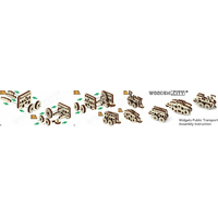 WOODEN CITY 3D puzzle mini sada Widgets: Dopravní prostředky 36 dílků