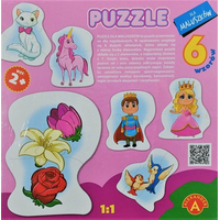 ALEXANDER Baby puzzle Princezna 6v1 (2-7 dílků)