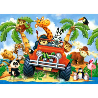 CASTORLAND Puzzle Dobráci na safari MAXI 40 dílků