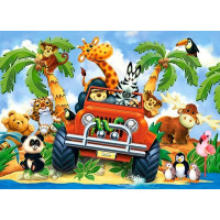 CASTORLAND Puzzle Dobráci na safari MAXI 40 dílků
