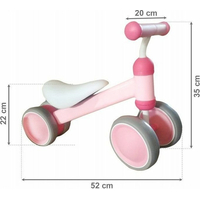 ECOTOYS Odrážedlo MINI růžové
