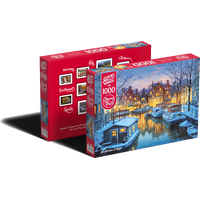 CHERRY PAZZI Puzzle Amsterdam v noci 1000 dílků