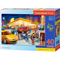 CASTORLAND Puzzle Čerpací stanice MAXI 40 dílků