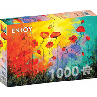 ENJOY Puzzle Kouzelné vlčí máky 1000 dílků