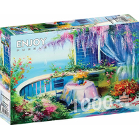 ENJOY Puzzle Květinový balkón 1000 dílků