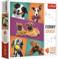 TREFL Puzzle Legrační psi 500 dílků