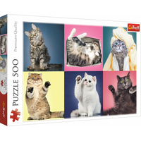 TREFL Puzzle Rozverná koťata 500 dílků