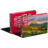 CHERRY PAZZI Puzzle Santa Maddalena, Dolomity 1000 dílků