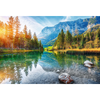 TREFL Puzzle UFT Wanderlust: Na úpatí Alp, Jezero Hintersee, Německo 1500 dílků