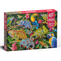 CHERRY PAZZI Puzzle Úžasní chameleoni 2000 dílků