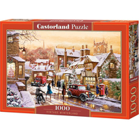 CASTORLAND Puzzle Zasněžené městečko 1000 dílků