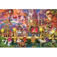 TREFL Wood Craft Origin puzzle Kouzelný svět 501 dílků