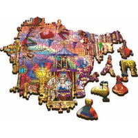 TREFL Wood Craft Origin puzzle Kouzelný svět 501 dílků