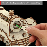 WOODEN CITY 3D puzzle Express s kolejemi 400 dílů