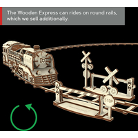 WOODEN CITY 3D puzzle Express s kolejemi 400 dílů