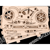 WOODEN CITY 3D puzzle mini Widgets: Chopper 22 dílků