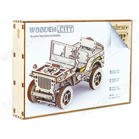 WOODEN CITY 3D puzzle Terénní vůz - džíp 4x4, 570 dílků