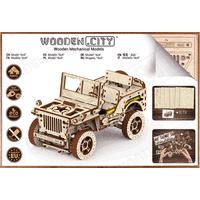 WOODEN CITY 3D puzzle Terénní vůz - džíp 4x4, 570 dílků