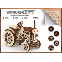 WOODEN CITY 3D puzzle Traktor 164 dílů