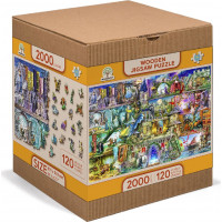 WOODEN CITY Dřevěné puzzle Byla jednou jedna pohádka 2v1, 2000 dílků EKO