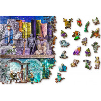 WOODEN CITY Dřevěné puzzle Byla jednou jedna pohádka 2v1, 2000 dílků EKO