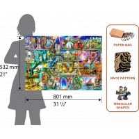 WOODEN CITY Dřevěné puzzle Byla jednou jedna pohádka 2v1, 2000 dílků EKO