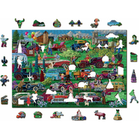 WOODEN CITY Dřevěné puzzle Veteráni 2v1, 505 dílků EKO