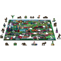 WOODEN CITY Dřevěné puzzle Veteráni 2v1, 505 dílků EKO