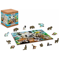 WOODEN CITY Dřevěné puzzle Vítejte v džungli 2v1, 200 dílků EKO