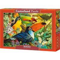 CASTORLAND Puzzle Barevní tukani 3000 dílků