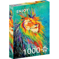 ENJOY Puzzle Duhový lev 1000 dílků