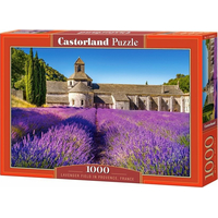 CASTORLAND Puzzle Levandulové pole v Provence, Francie 1000 dílků