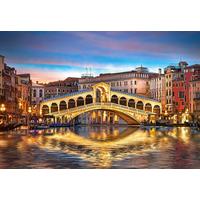 CASTORLAND Puzzle Noční most Rialto, Benátky 1000 dílků