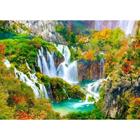 ENJOY Puzzle Plitvické vodopády na podzim 1000 dílků