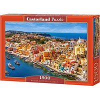 CASTORLAND Puzzle Přístav Corricella, Itálie 1500 dílků