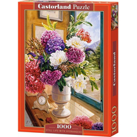 CASTORLAND Puzzle Zátiší s hortenziemi 1000 dílků
