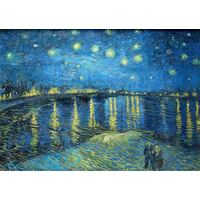 ENJOY Puzzle Vincent Van Gogh: Hvězdná noc nad Rhonou 1000 dílků
