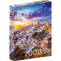 ENJOY Puzzle Západ slunce nad Santorini 1000 dílků