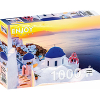 ENJOY Puzzle Východ slunce nad Santorini, Řecko 1000 dílků