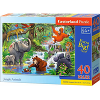 CASTORLAND Puzzle Zvířátka v džungli MAXI 40 dílků