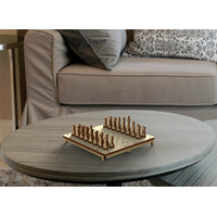 WOODEN CITY 3D puzzle hra Šachy a Dáma 2v1